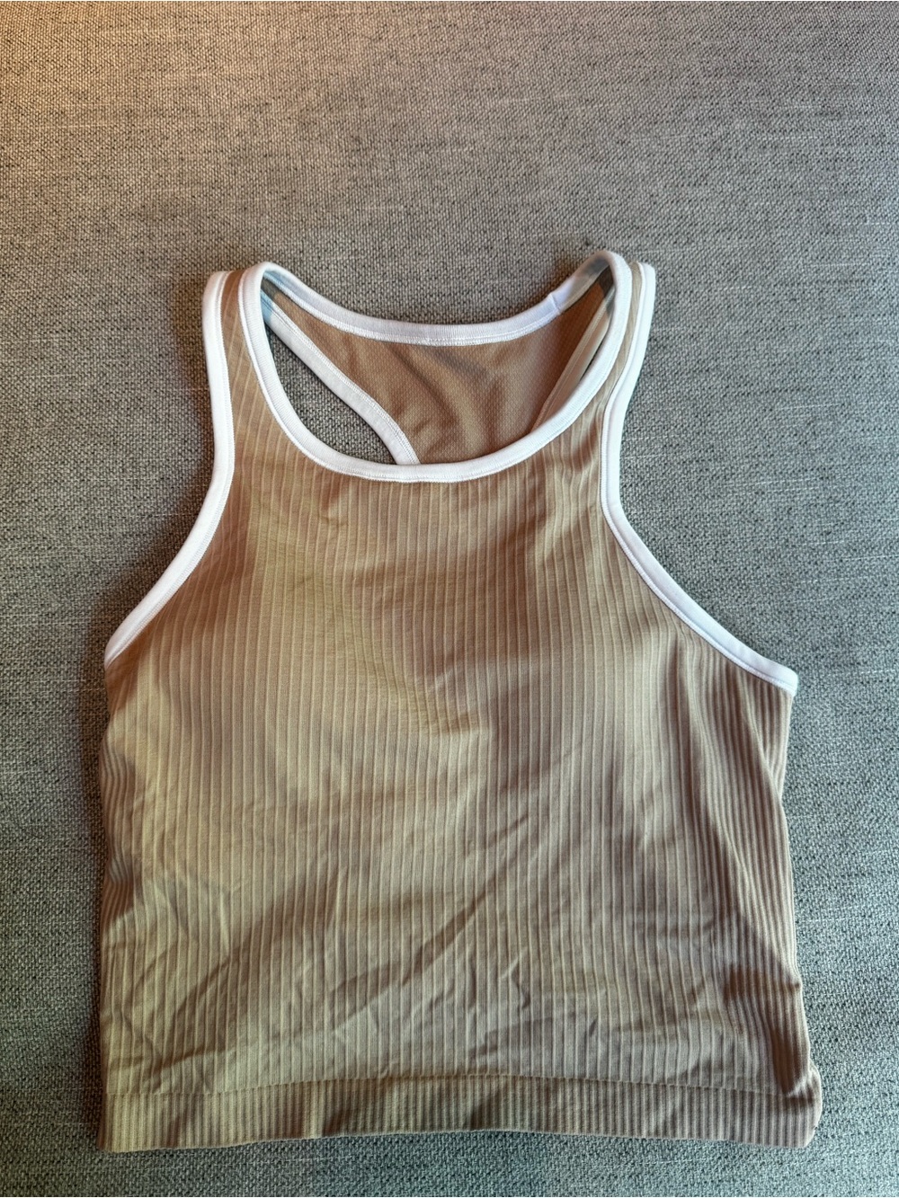 lululemon athletica ebb to street racerback contrast tank